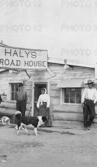 Jim Haly and his squaw, between c1900 and 1916. Creator: Unknown.