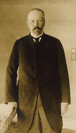 Serge Witte in his room at the Wentworth Hotel, Portsmouth, 1905. Creator: Unknown.