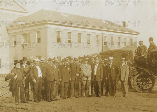 Newspaper correspondents at Portsmouth Peace Conference 1905, 1905. Creator: Unknown.