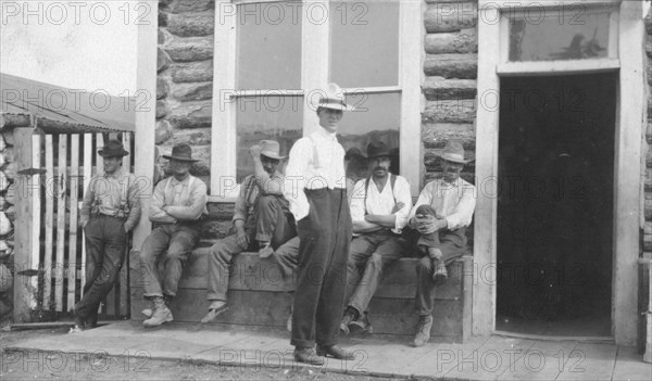 Men resting, between c1900 and 1916. Creator: Unknown.