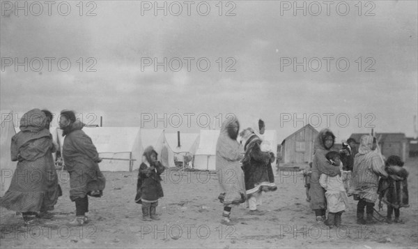 Eskimo village, between c1900 and 1916. Creator: Unknown.