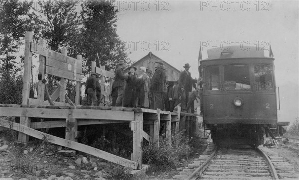 Railroad station, between c1900 and 1916. Creator: Unknown.