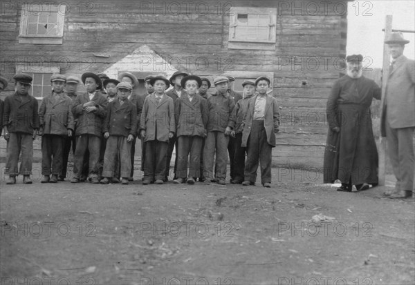 Children of Holy Cross Mission, between c1900 and 1916. Creator: Unknown.