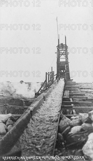 Hydraulic power mining, between c1900 and c1930. Creator: Unknown.