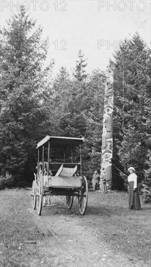 Totem pole, between c1900 and c1930. Creator: Unknown.