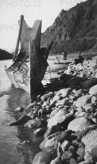 Decorated Indian boat, between c1900 and 1923. Creator: Unknown.