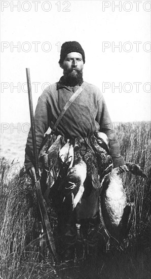 A type of hunter from the lower reaches of the Amur, 1909. Creator: Vladimir Ivanovich Fedorov.