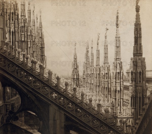 Details of Milan Cathedral, between 1905 and 1915. Creator: Sergey Mikhaylovich Prokudin-Gorsky.