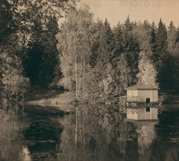 Near the small town of Iustilia, on the Saimaa Canal, between 1905 and 1915. Creator: Sergey Mikhaylovich Prokudin-Gorsky.