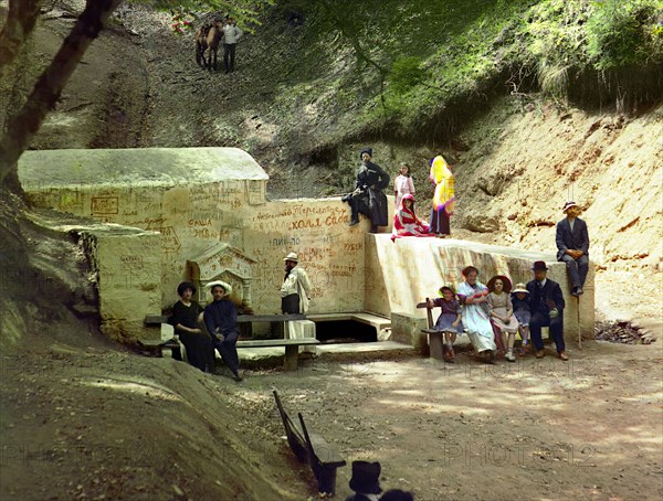 Tsagvery spring, between 1905 and 1915. Creator: Sergey Mikhaylovich Prokudin-Gorsky.