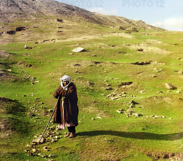 Shepherd, Samarkand, between 1905 and 1915. Creator: Sergey Mikhaylovich Prokudin-Gorsky.