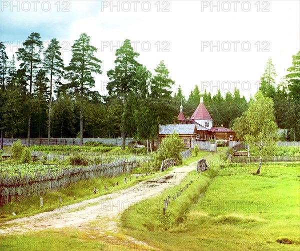 Assumption Hermitage [Russian Empire], 1909. Creator: Sergey Mikhaylovich Prokudin-Gorsky.