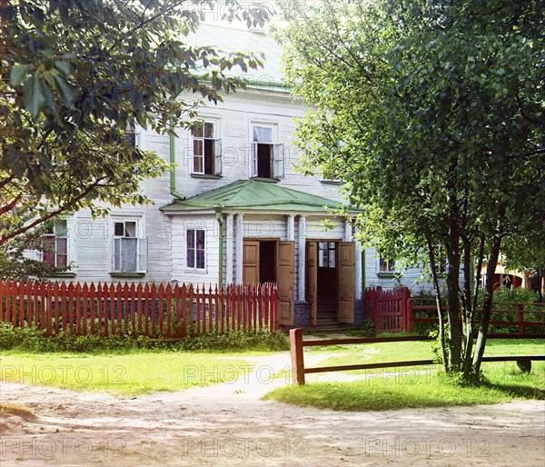 Residence for the sisters of the Leushinskii Monastery [Leushina, Russian Empire], 1909. Creator: Sergey Mikhaylovich Prokudin-Gorsky.