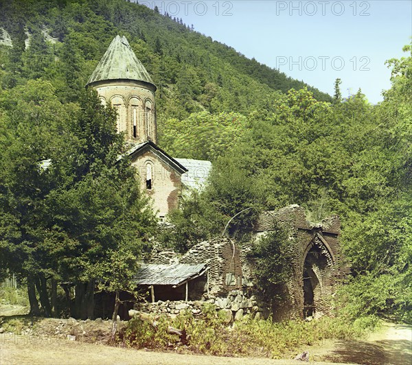 Timotis-Ubanskii Monastery, between 1905 and 1915. Creator: Sergey Mikhaylovich Prokudin-Gorsky.