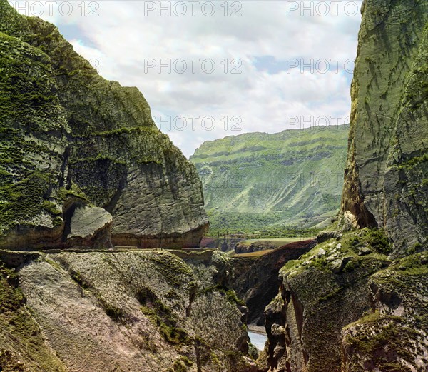 In the mountains of Dagestan, between 1905 and 1915. Creator: Sergey Mikhaylovich Prokudin-Gorsky.