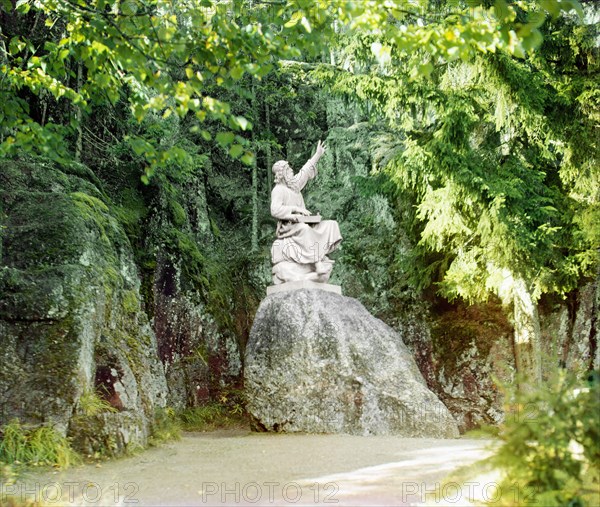 In Monrepos Park in Vyborg, between 1905 and 1915. Creator: Sergey Mikhaylovich Prokudin-Gorsky.