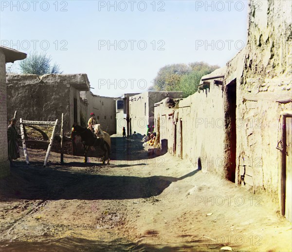 Street in old Samarkand, between 1905 and 1915. Creator: Sergey Mikhaylovich Prokudin-Gorsky.