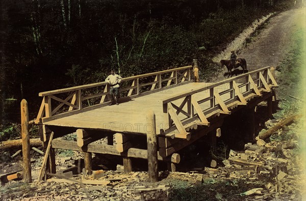 A Bridge 6 Sazhens Long. Kedrovsko-Borodavskaia Road, 1906-1908. Creator: Dorozhno-Stroitel'nyi Otdel.