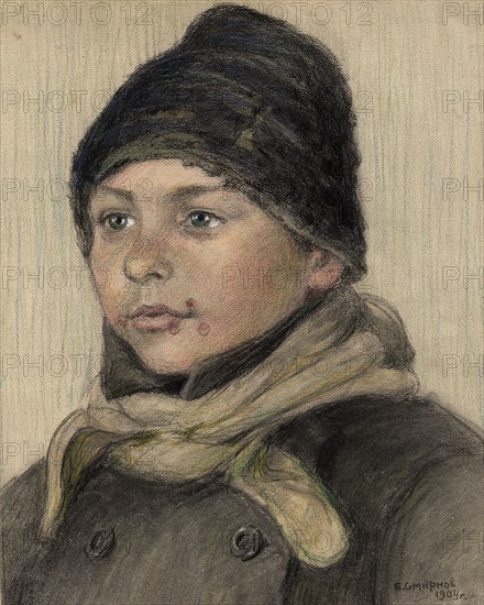 Pupil at the Irkutsk City School, 1904. Creator: Boris Vasilievich Smirnov.