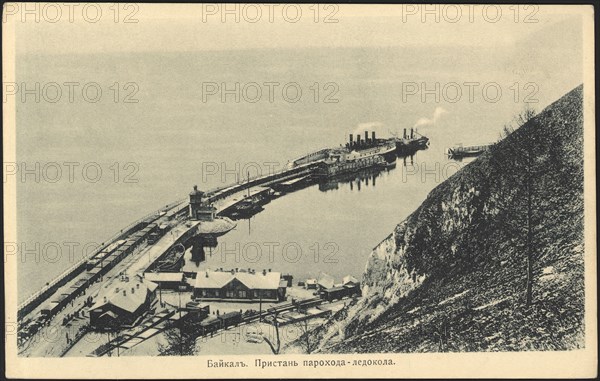 Baikal. Icebreaker pier, 1904. Creator: Unknown.