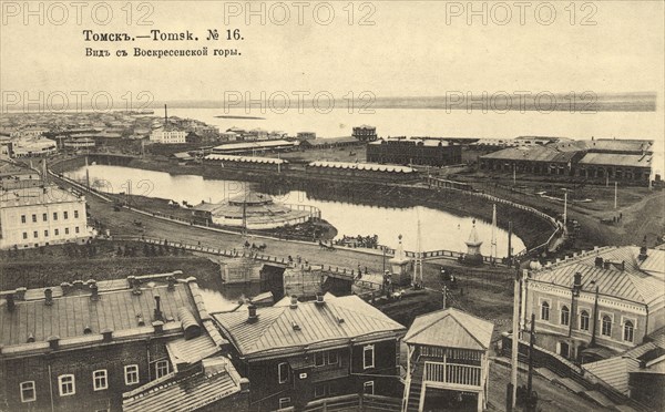 Tomsk: View from Voskresenskaia Mountain, 1904-1914. Creator: Unknown.