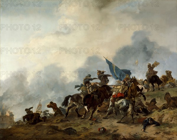 Battle Scene, c1646. Creator: Philip Wouverman.