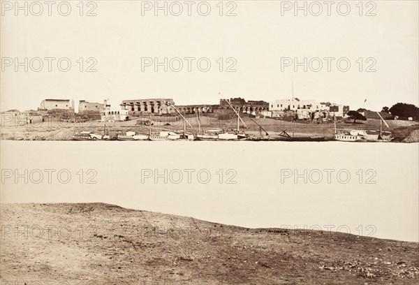 Town Of Luxor, c.1870. Creator: Antonio Beato.
