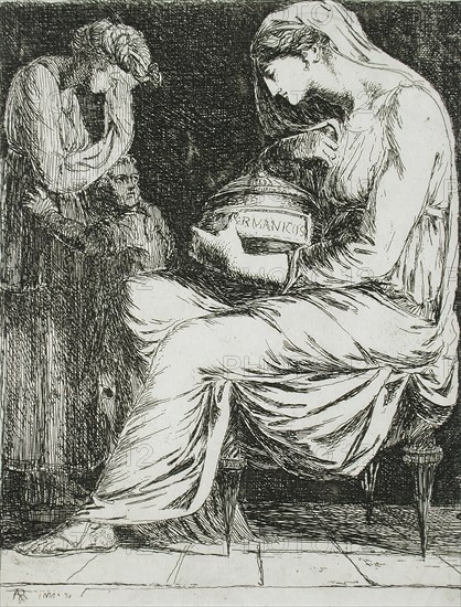 Aggripina with the Ashes of Germanicus, c1775. Creator: Alexander Runciman.