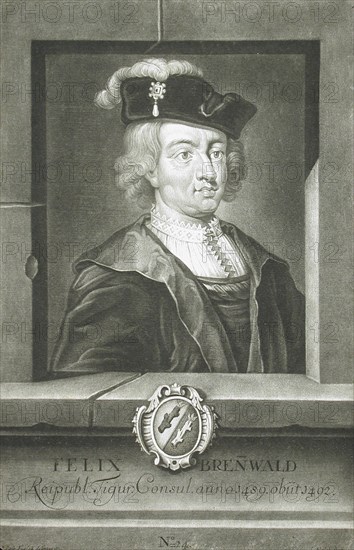 Felix Brenwald, c1756. Creator: Sebastian Walch.