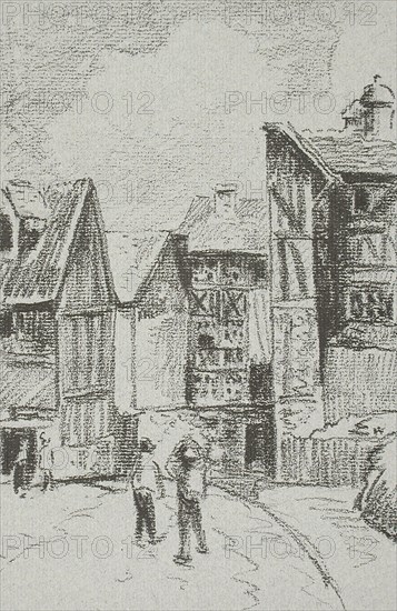 Rue Eugène-Duthuit, à Rouen, 1896. Creator: Camille Pissarro.