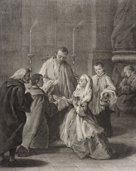 Marriage, c1755. Creators: Giovanni Marco Pitteri, Pietro Longhi.