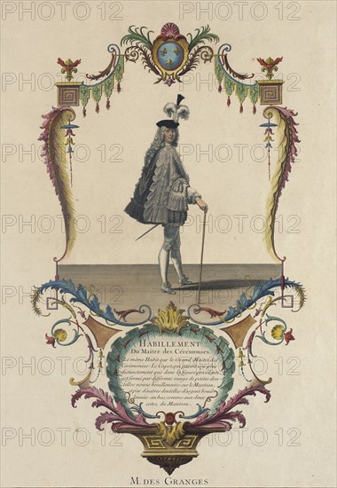 Habillement du Maitre des Ceremonies, M. des Granges, 1774. Creator: Nicolas Dauphin de Beauvais.