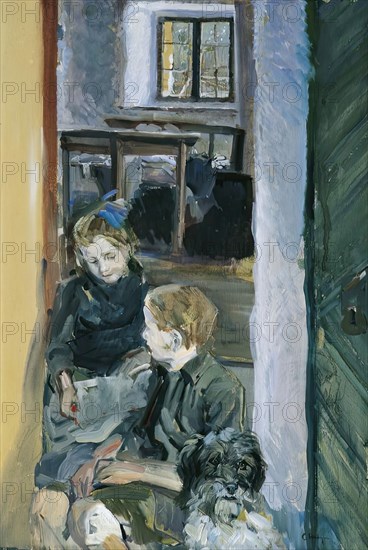 Children's study, around 1912/1913. Creator: Carl Fahringer.