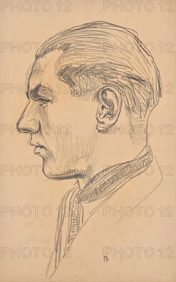 Portrait of Franz Barwig the Younger, around 1921. Creator: Franz Barwig the Elder.