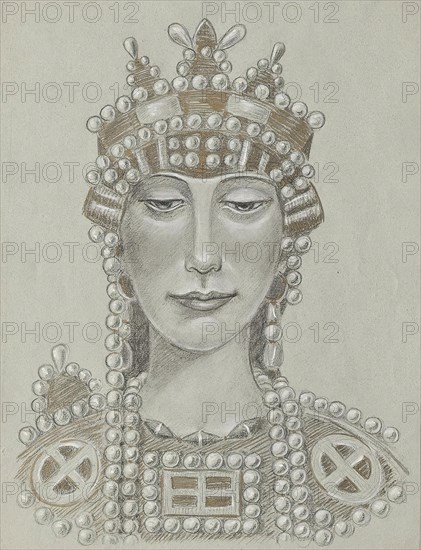 Empress Theodora, undated. (c1910s) Creator: Franz von Matsch.