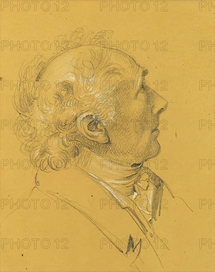 Portrait study for the "Exit of the Imperial Couple after Emperor Franz I's..., before 1828. Creator: Johann Peter Krafft.