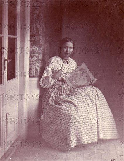 Portrait of the composer Elfrida Andrée at the age of 22, 1863. Creator: Salomon August Andree.