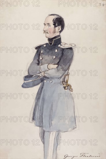 Man in uniform. "George Fleetwood". (c1850s). Creator: Fritz von Dardel.
