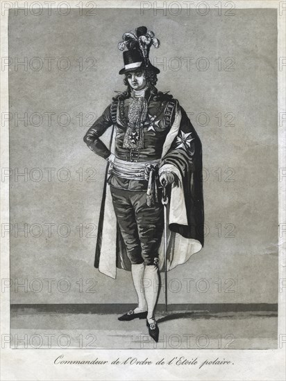 Commandeur de l'Ordre de l'Etoile polaire, 1780s.  Creator: Johan Abraham Aleander.