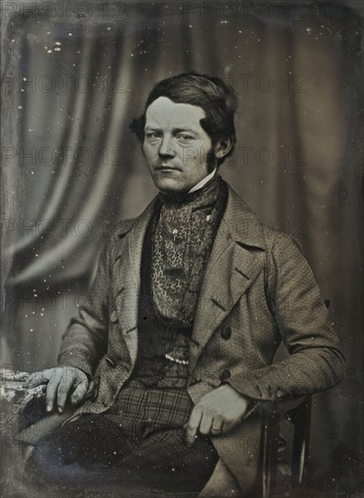 Self-portrait of the daguerreot typist and manufacturer Johan Wilhelm Bergström (1812-1881), c1850.  Creator: Mats Landin.