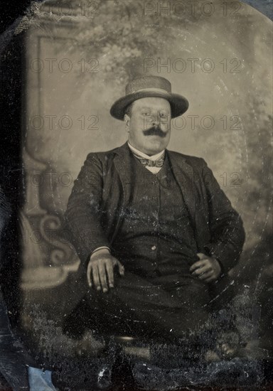 Portrait of editor Emil Carlson, St. Petersburg, 28 July 1903.  Creator: Mats Landin.