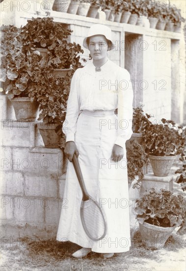 Portrait of Marie-Louise Flygare (g. Lundberg) in Persia 1913-14.  Creator: Harald Lundberg.