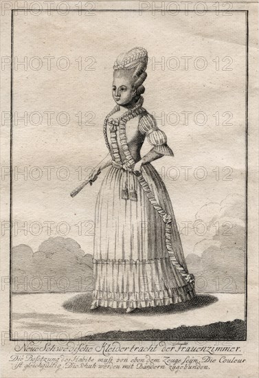 Gustaf III's national costume, 1780. Creator: Unknown.