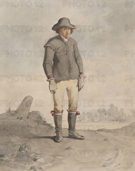 Farmer from Fär district, 1810-1857.  Creator: Otto Wallgren.