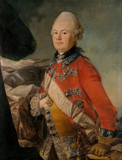 Danish officer of the Royal Guards of the Horse, (c1750s). Creator: Johan Horner.