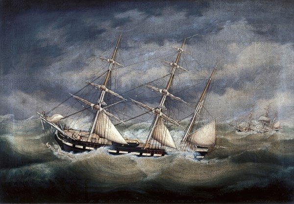 Barque Louise, 1852. Creator: Unknown.