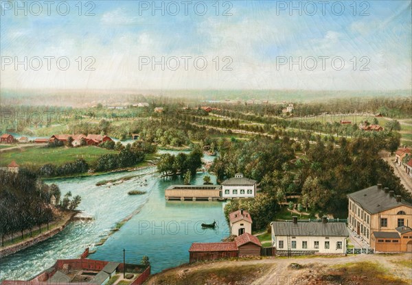 View from the tower of Holy Trinity Church to the west, 1880-1890. Creator: Unknown.