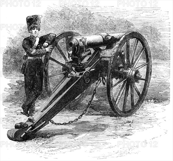 Mr. Clay's new breech-loading gun, 1862. Creator: Unknown.