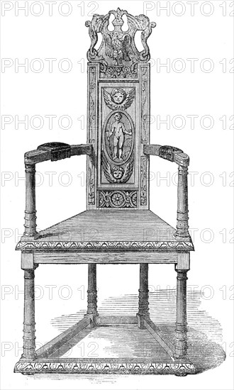 Alexander Pope's Chair, 1862. Creator: Unknown.