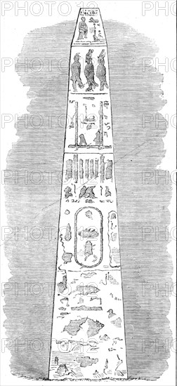 Cleopatra's Needle, Alexandria, 1862. Creator: Unknown.